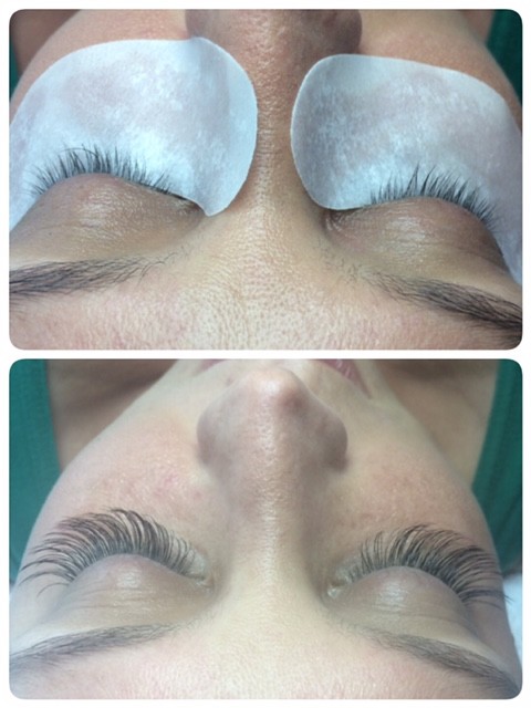 eyelash extensions before and after photos